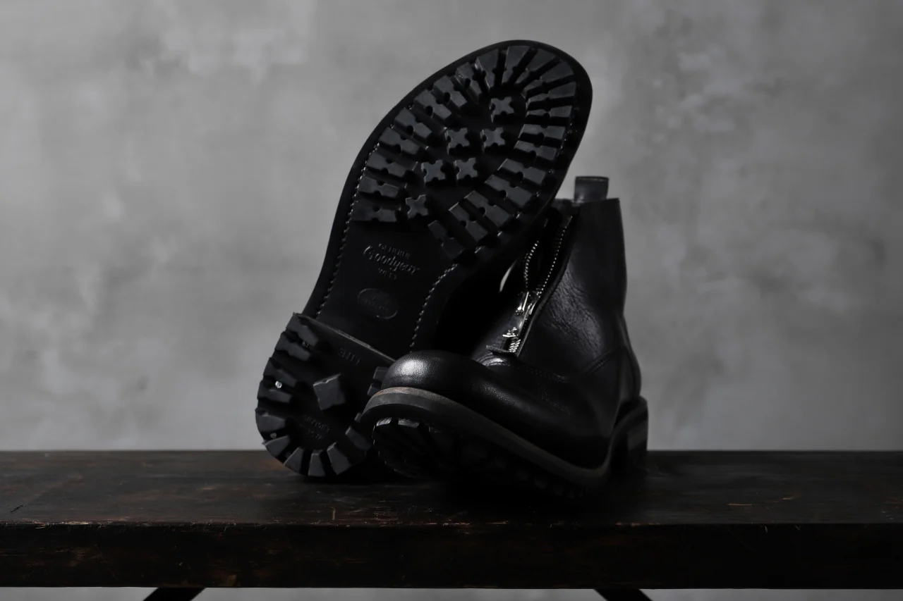 Portaille "one make" Albert Front Zip Boots (Vachetta TCG) / BLACK) - Image 20