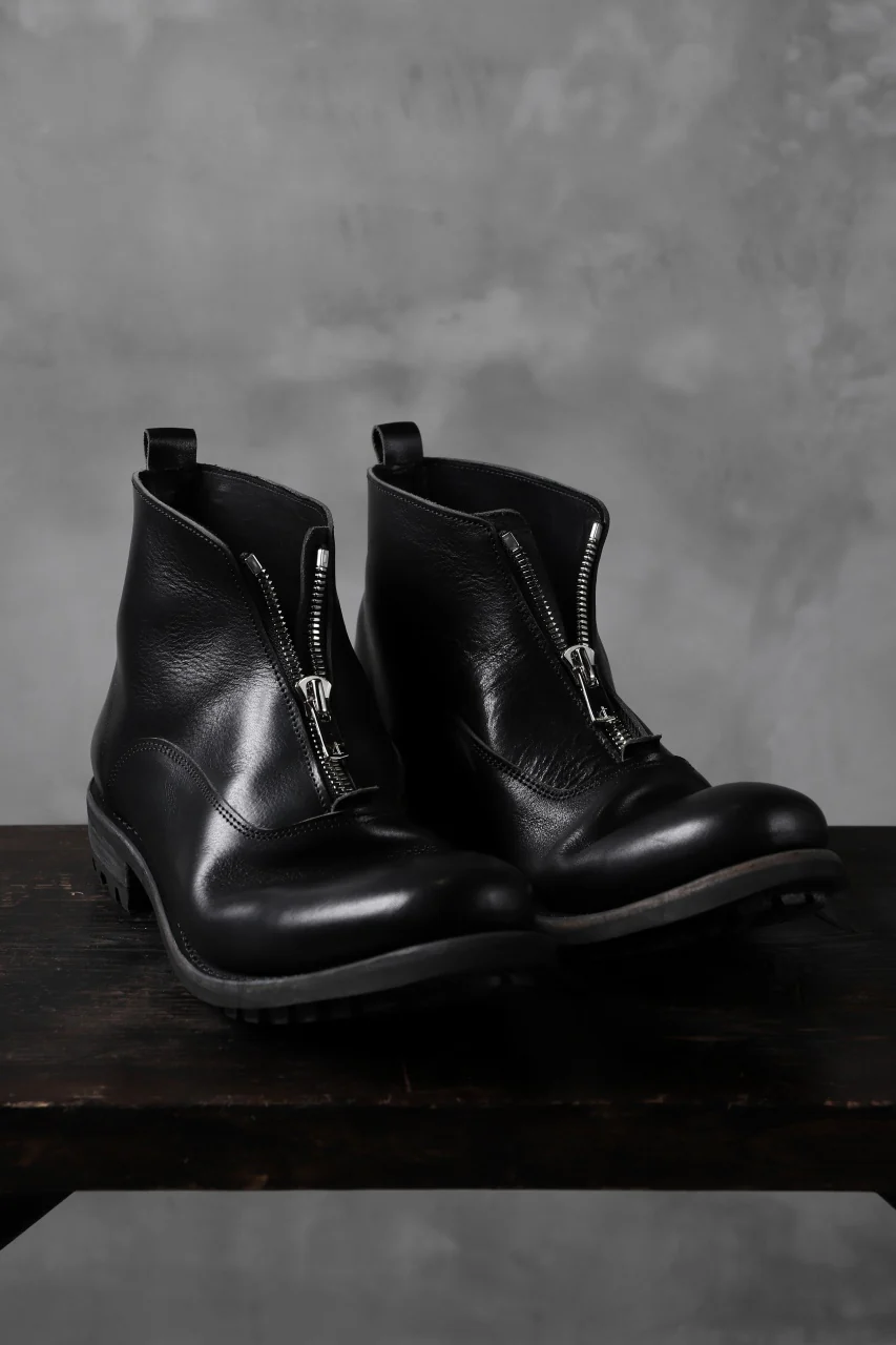 Portaille "one make" Albert Front Zip Boots (Vachetta TCG) / BLACK) - Image 3