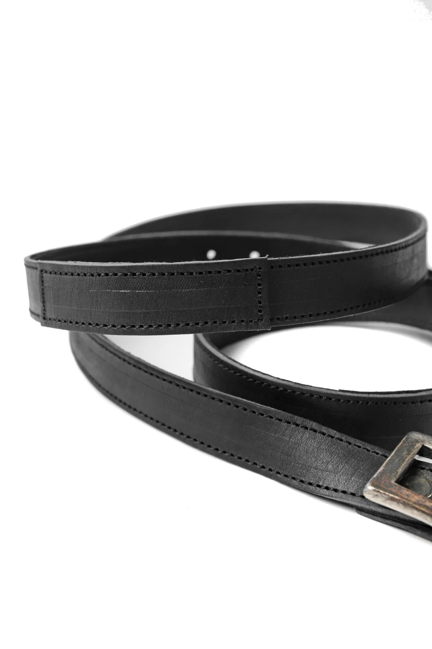 Portaille "One Make" BELT #2 (Filed Steer / BLACK) - Image 11