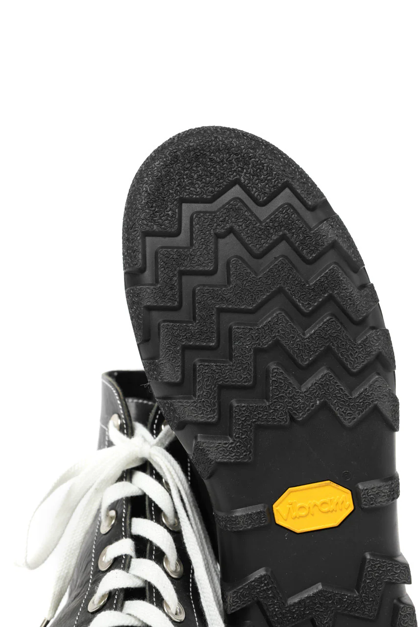 Portaille "one make" Lace Up Back Zip VB Shoes (JAPAN Vachetta Leather / BLACK) - Image 16