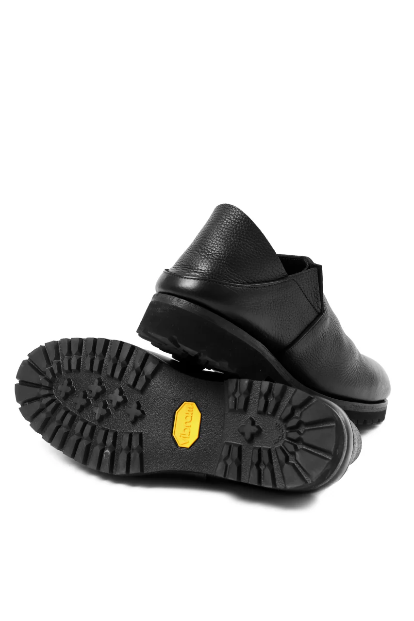 Portaille "one make" PL5 VB Slipon Shoes / Oiled Kip (OVER DYED BLACK) - Image 11