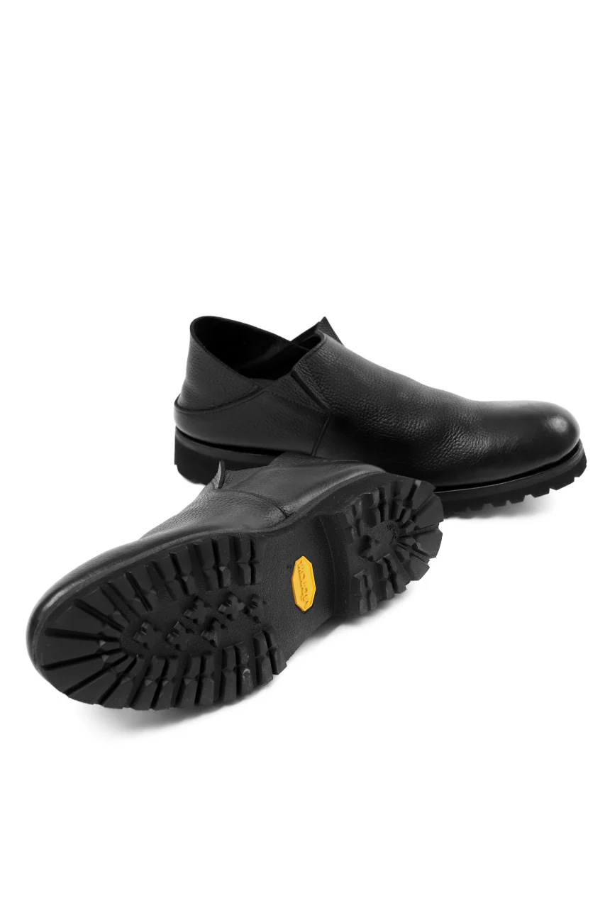 Portaille "one make" PL5 VB Slipon Shoes / Oiled Kip (OVER DYED BLACK) - Image 12