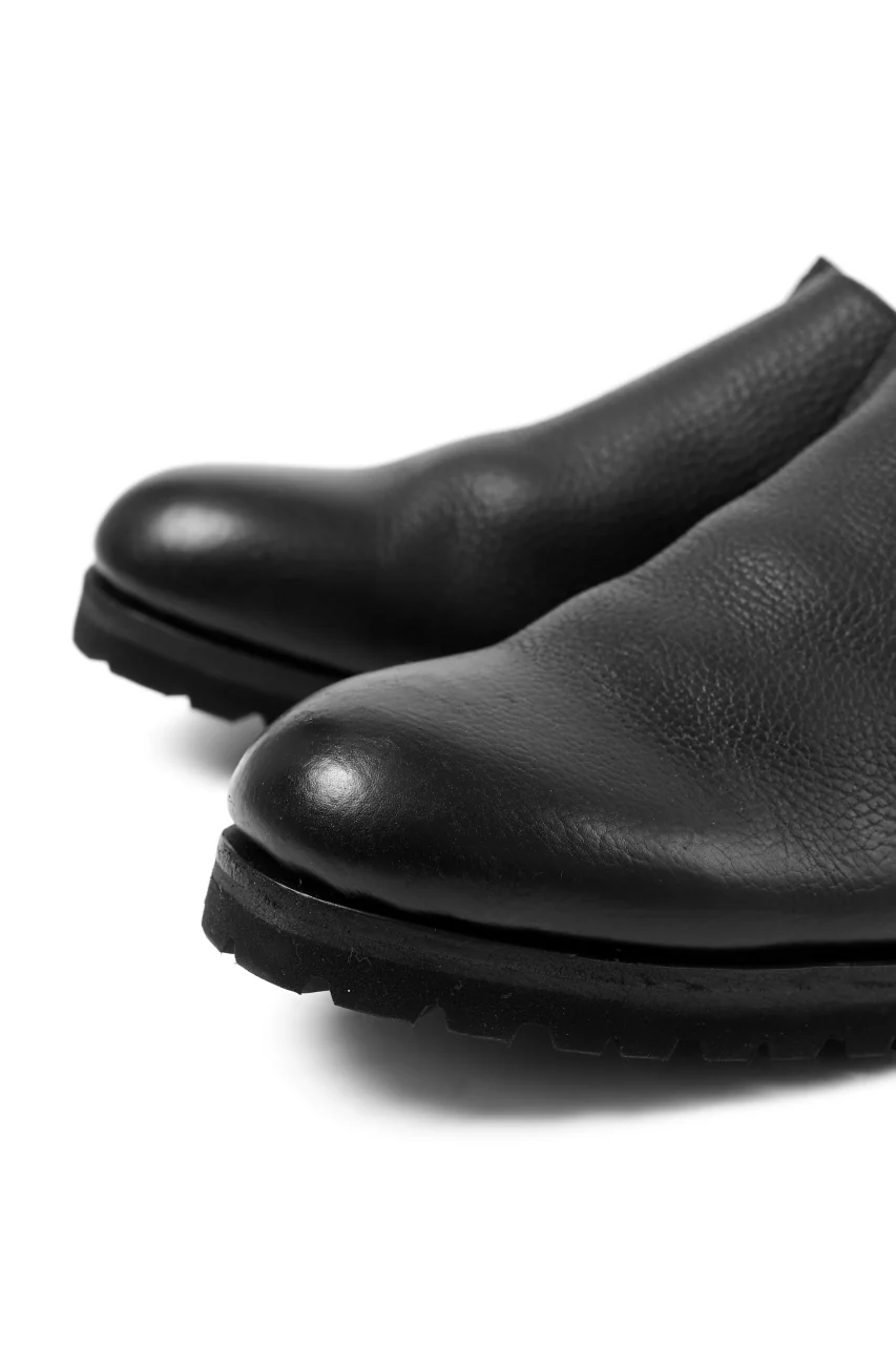Portaille "one make" PL5 VB Slipon Shoes / Oiled Kip (OVER DYED BLACK) - Image 13