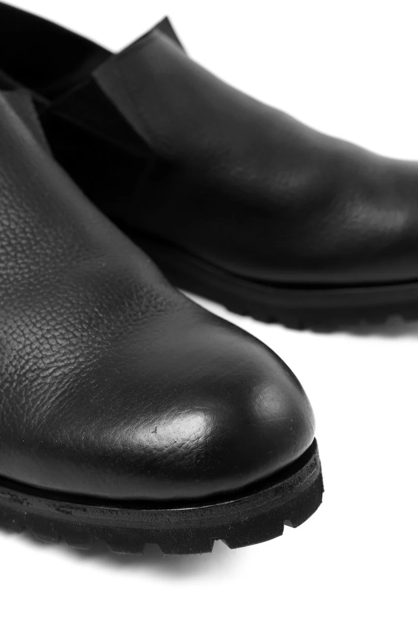 Portaille "one make" PL5 VB Slipon Shoes / Oiled Kip (OVER DYED BLACK) - Image 15