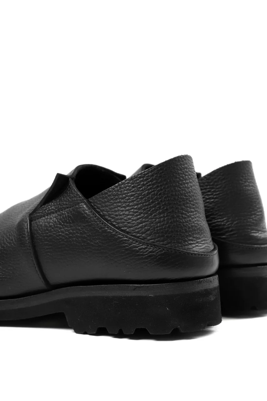 Portaille "one make" PL5 VB Slipon Shoes / Oiled Kip (OVER DYED BLACK) - Image 18