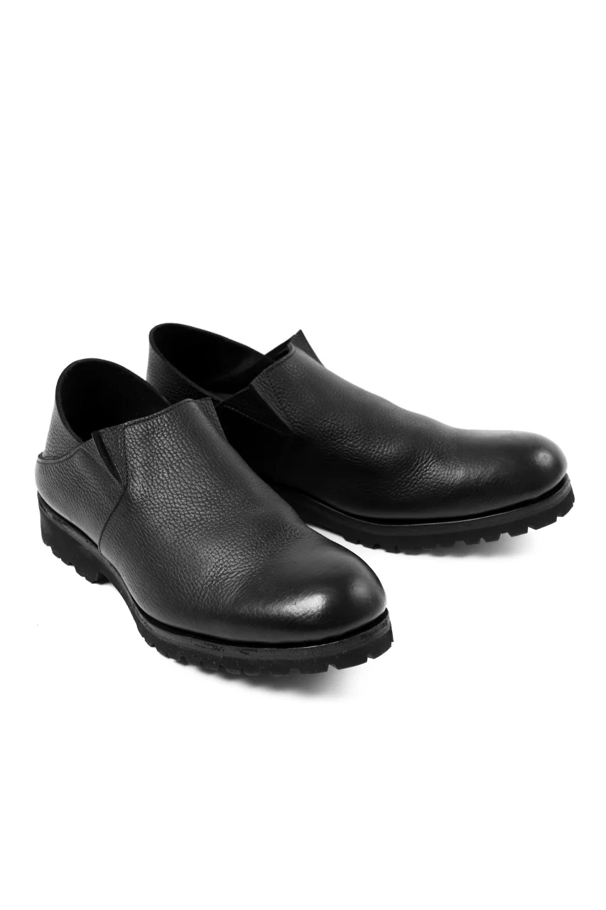 Portaille "one make" PL5 VB Slipon Shoes / Oiled Kip (OVER DYED BLACK) - Image 5