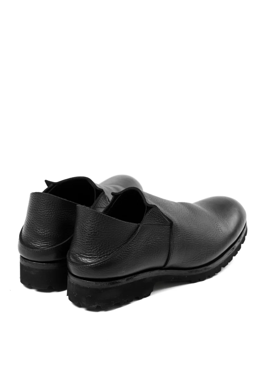 Portaille "one make" PL5 VB Slipon Shoes / Oiled Kip (OVER DYED BLACK) - Image 7