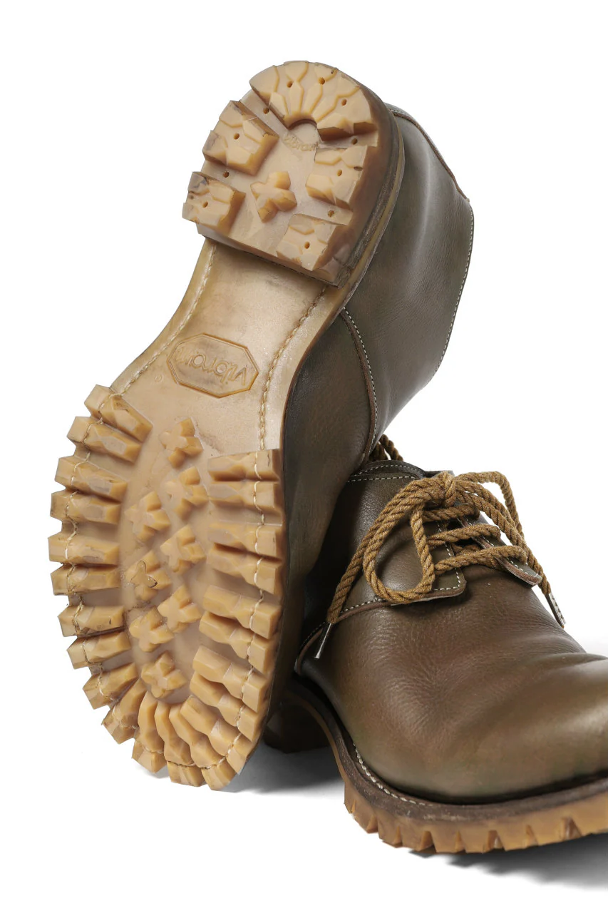 Portaille "one make" VB Derby Shoes (JAPAN Vachetta Leather / ARMY) - Image 15