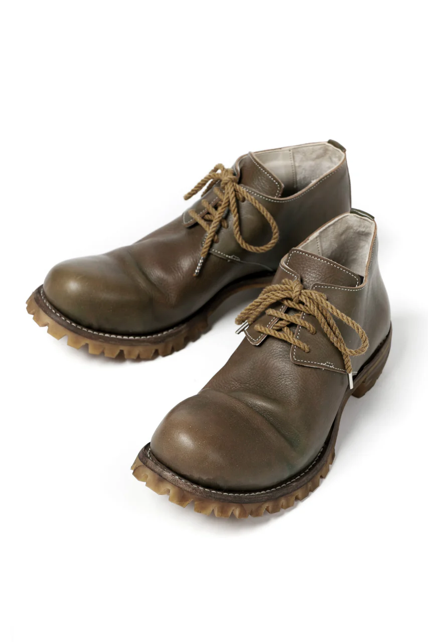 Portaille "one make" VB Derby Shoes (JAPAN Vachetta Leather / ARMY) - Image 3