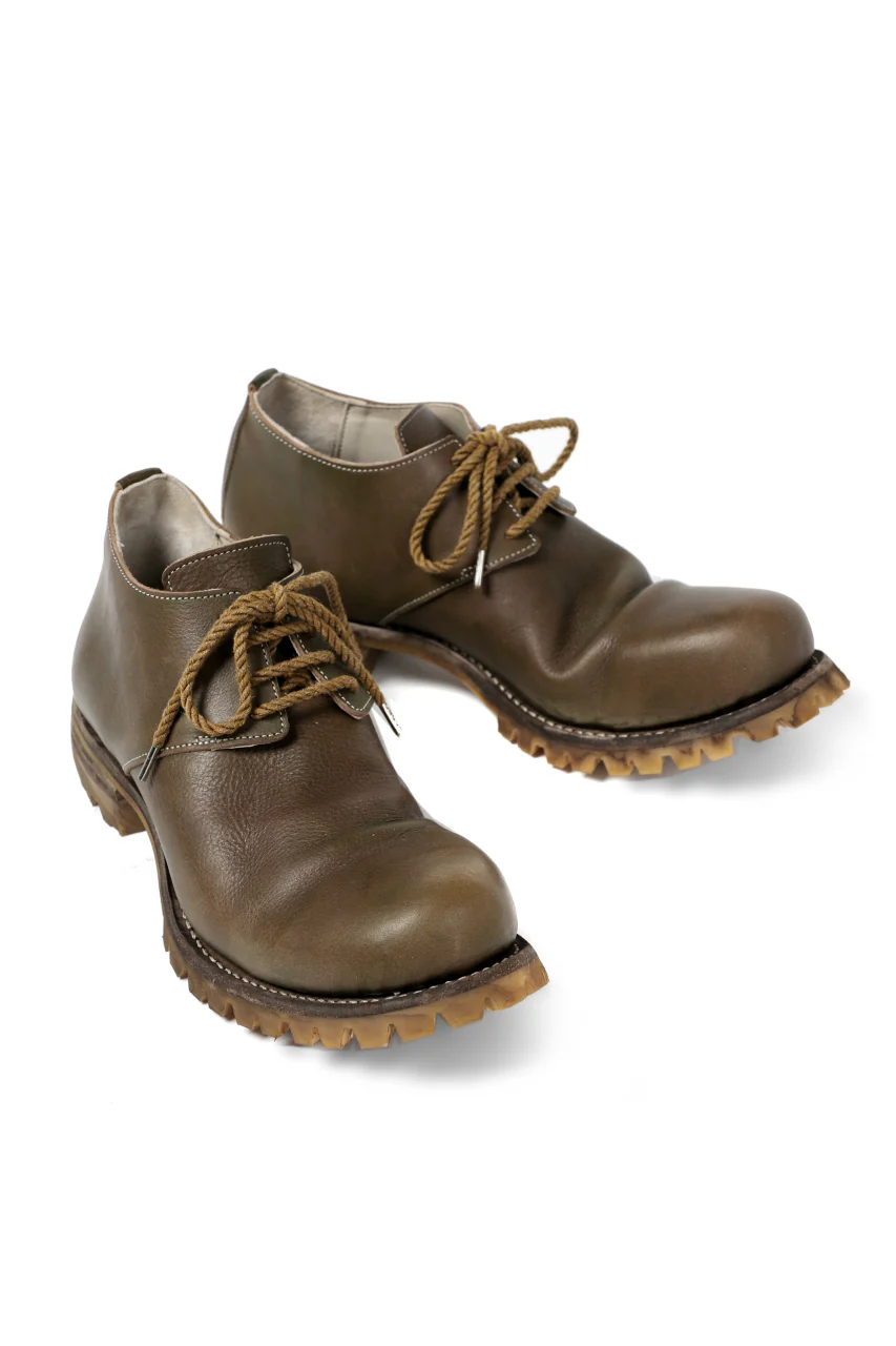 Portaille "one make" VB Derby Shoes (JAPAN Vachetta Leather / ARMY) - Image 4