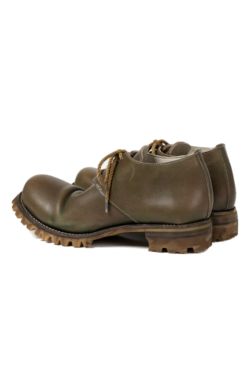 Portaille "one make" VB Derby Shoes (JAPAN Vachetta Leather / ARMY) - Image 7