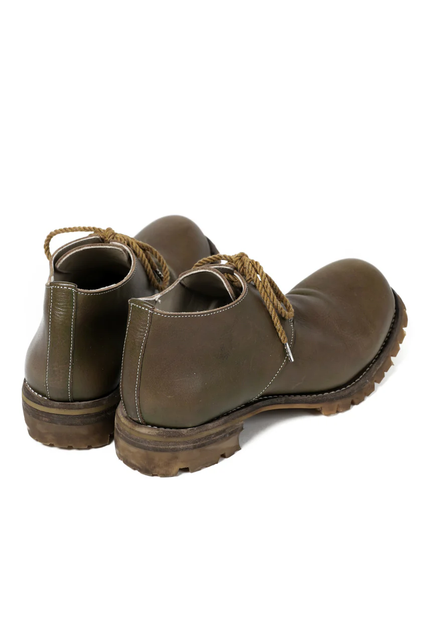 Portaille "one make" VB Derby Shoes (JAPAN Vachetta Leather / ARMY) - Image 9