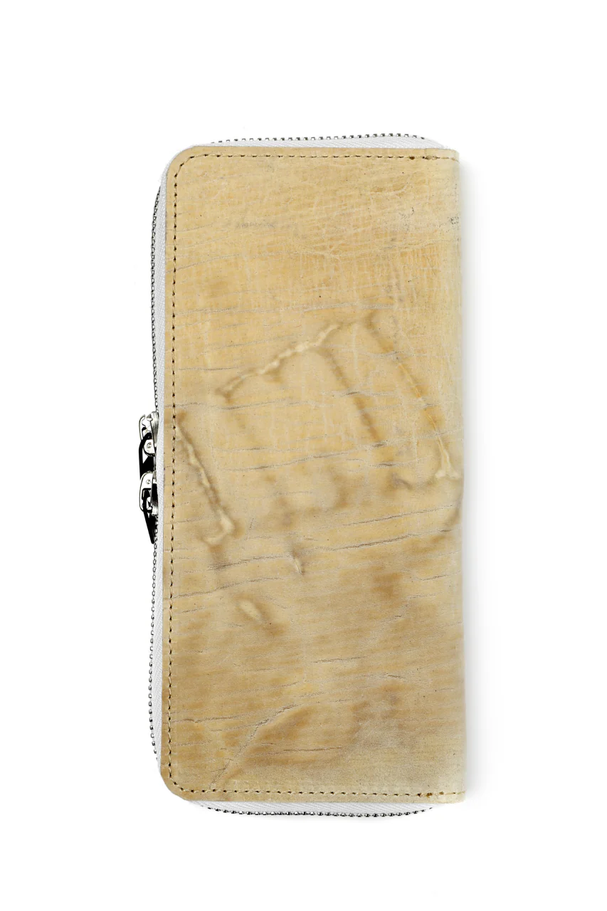 Portaille ROUND ZIP LONG WALLET / CORDOVAN SPLIT (NATURAL)
