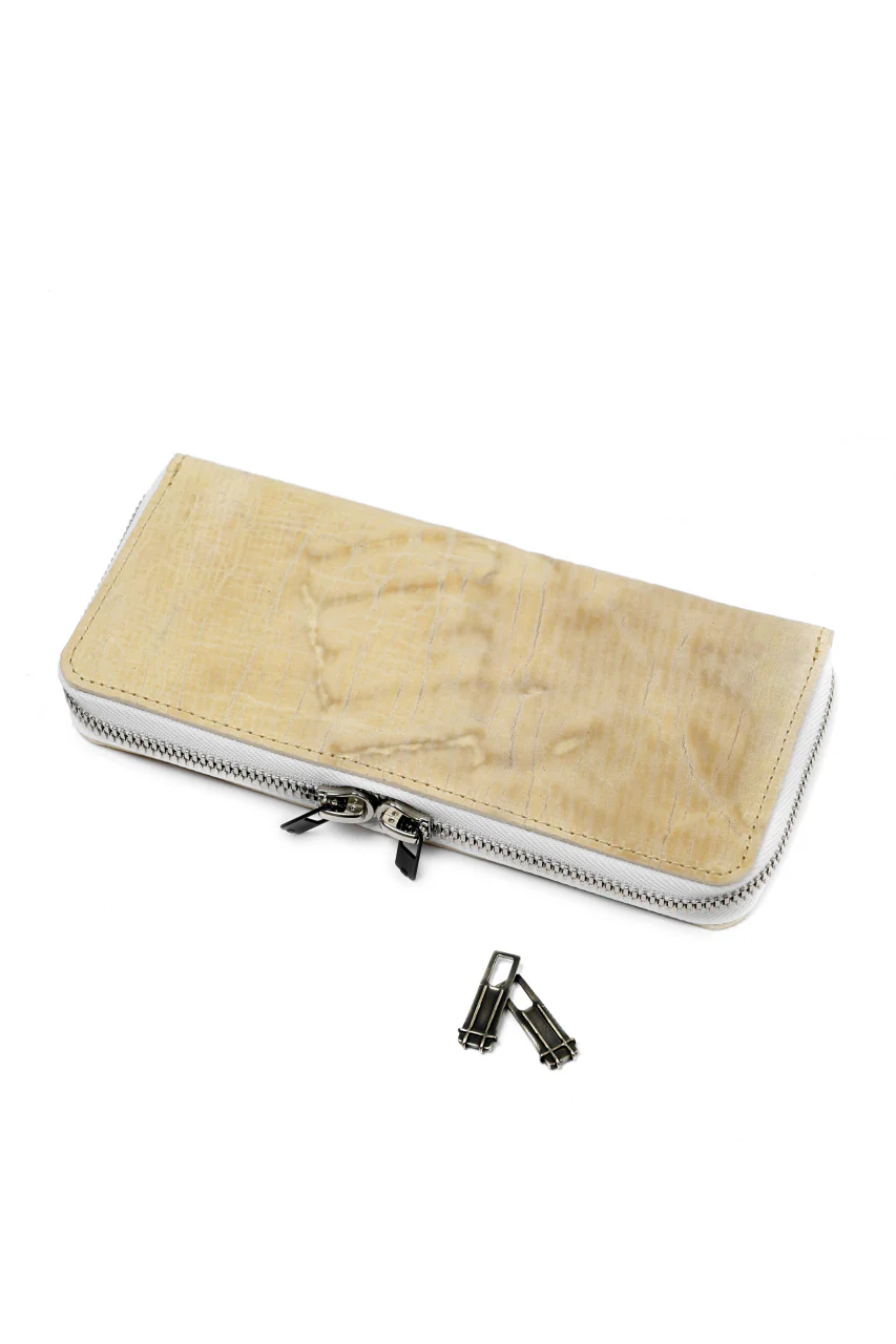 Portaille ROUND ZIP LONG WALLET / CORDOVAN SPLIT (NATURAL) - Image 4