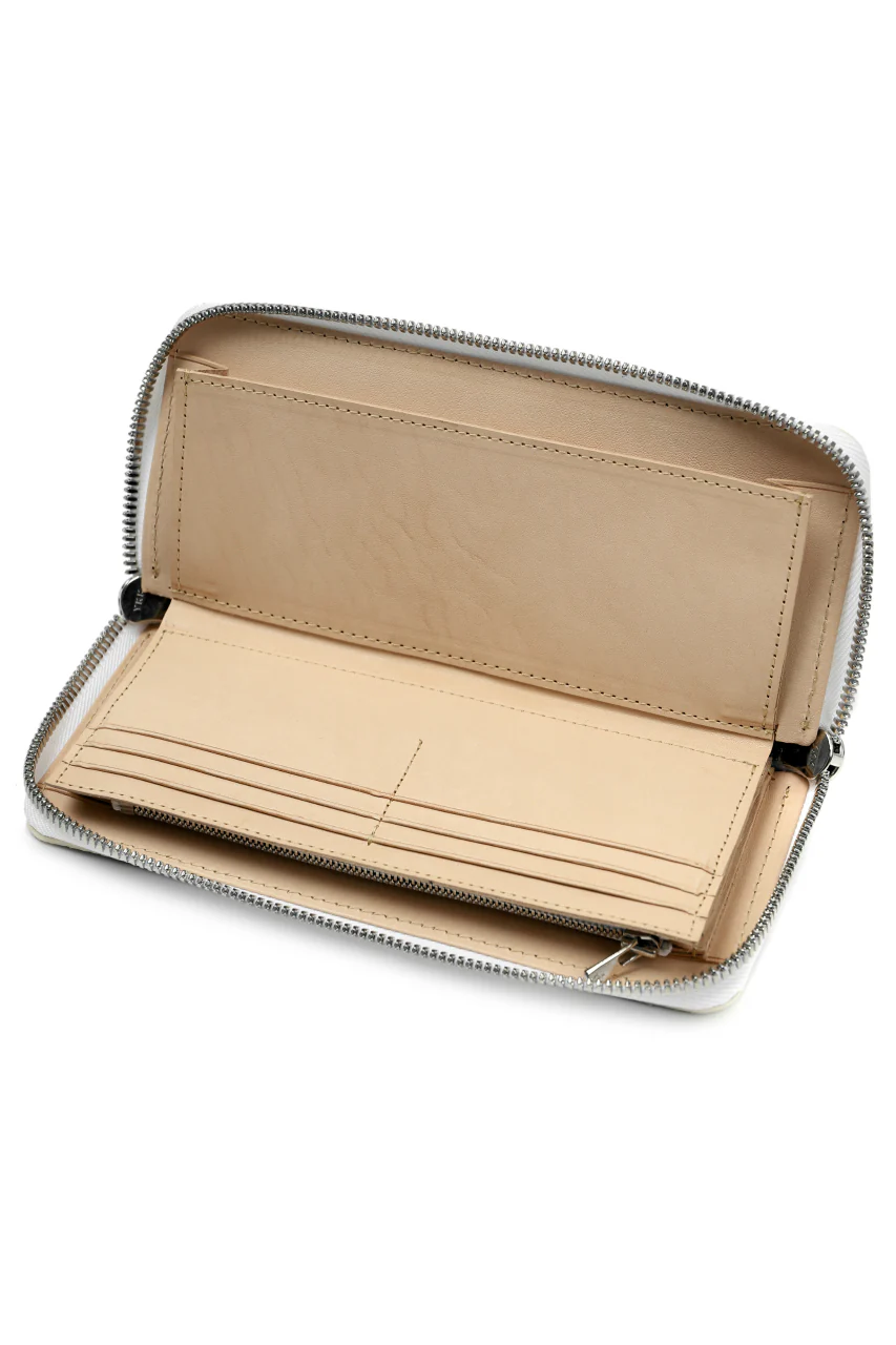 Portaille ROUND ZIP LONG WALLET / CORDOVAN SPLIT (NATURAL) - Image 5