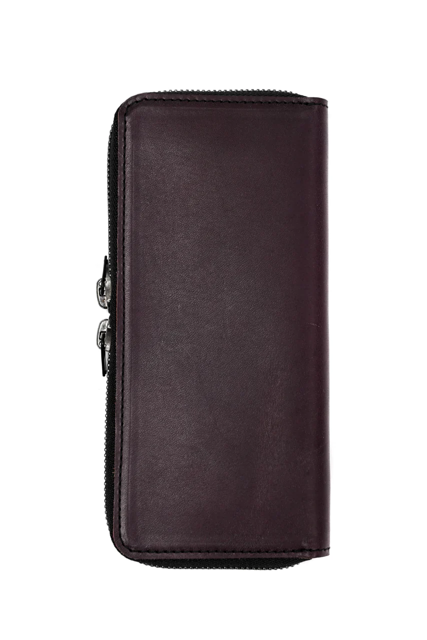 Portaille ROUND ZIP LONG WALLET / ELBAMATTE (PURPLE)