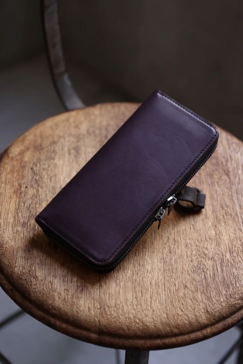Portaille ROUND ZIP LONG WALLET / ELBAMATTE (PURPLE) - Image 18