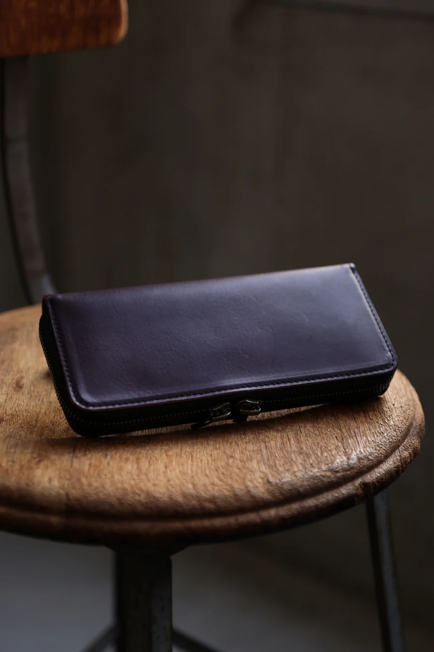 Portaille ROUND ZIP LONG WALLET / ELBAMATTE (PURPLE) - Image 19