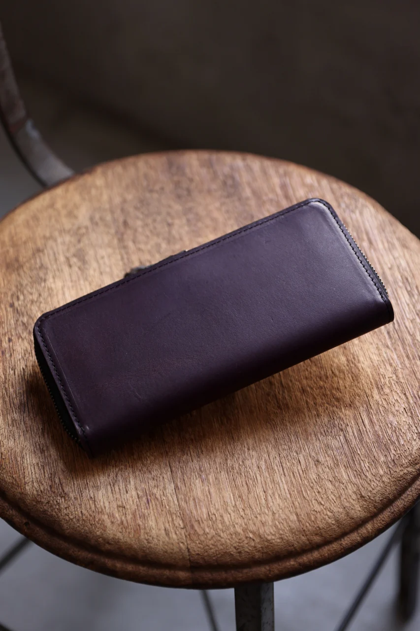 Portaille ROUND ZIP LONG WALLET / ELBAMATTE (PURPLE) - Image 20