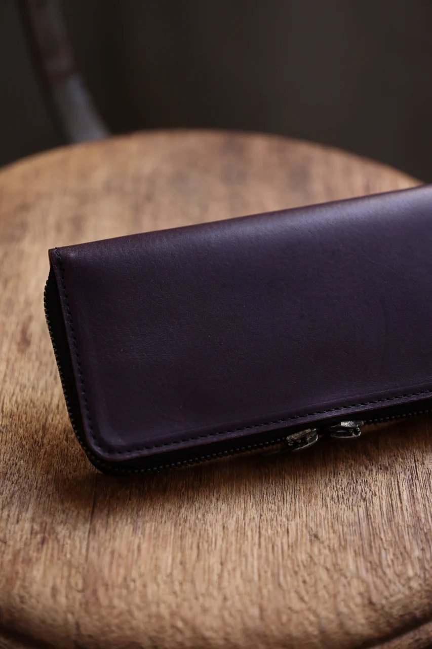 Portaille ROUND ZIP LONG WALLET / ELBAMATTE (PURPLE) - Image 21