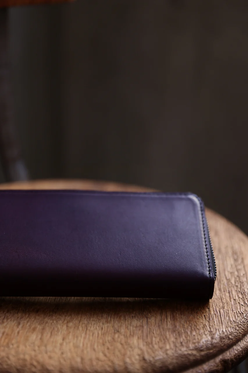 Portaille ROUND ZIP LONG WALLET / ELBAMATTE (PURPLE) - Image 23