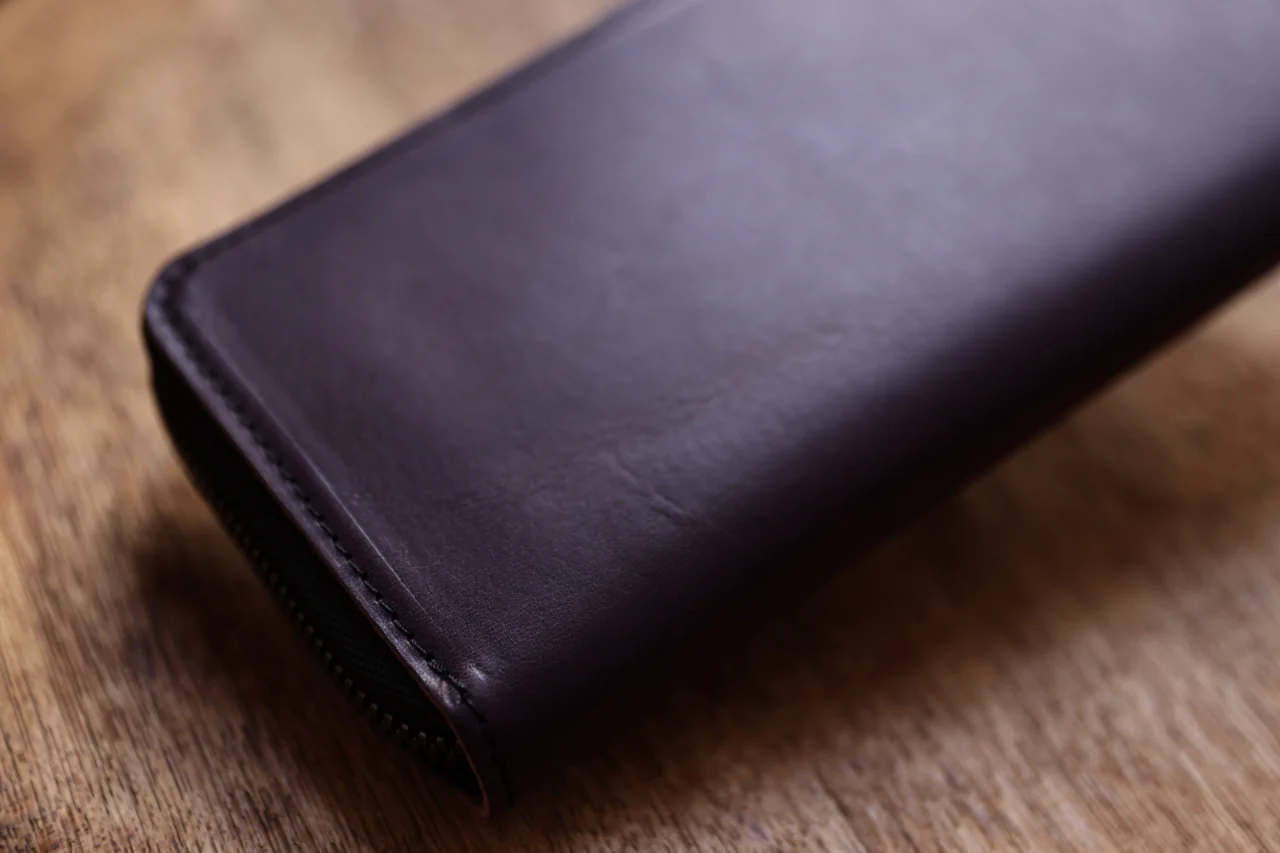 Portaille ROUND ZIP LONG WALLET / ELBAMATTE (PURPLE) - Image 27