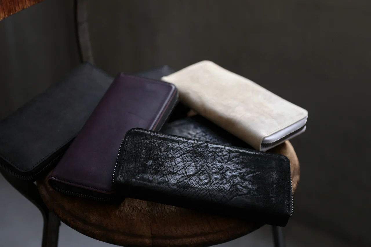 Portaille ROUND ZIP LONG WALLET / ELBAMATTE (PURPLE) - Image 29