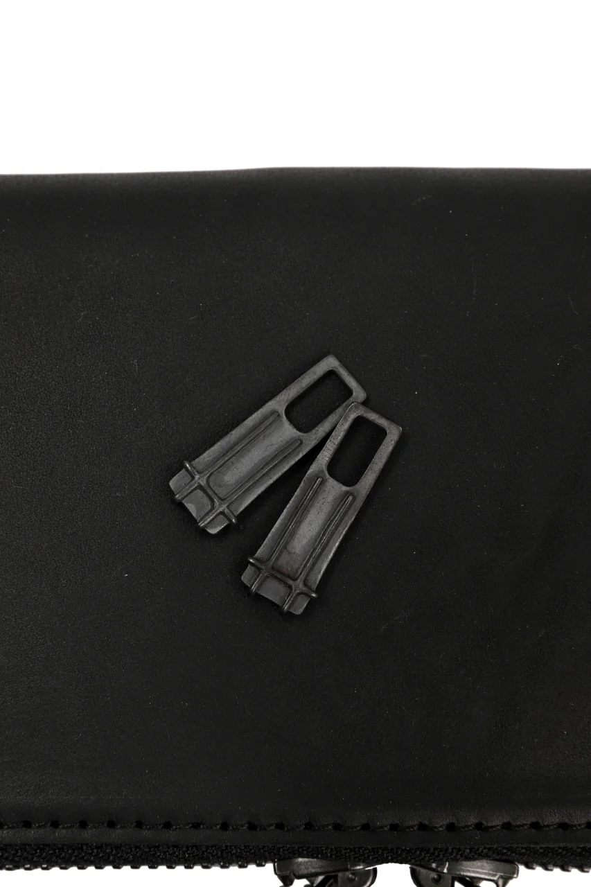 Portaille ROUND ZIP LONG WALLET / GUIDI FIORE (BLACK) - Image 14