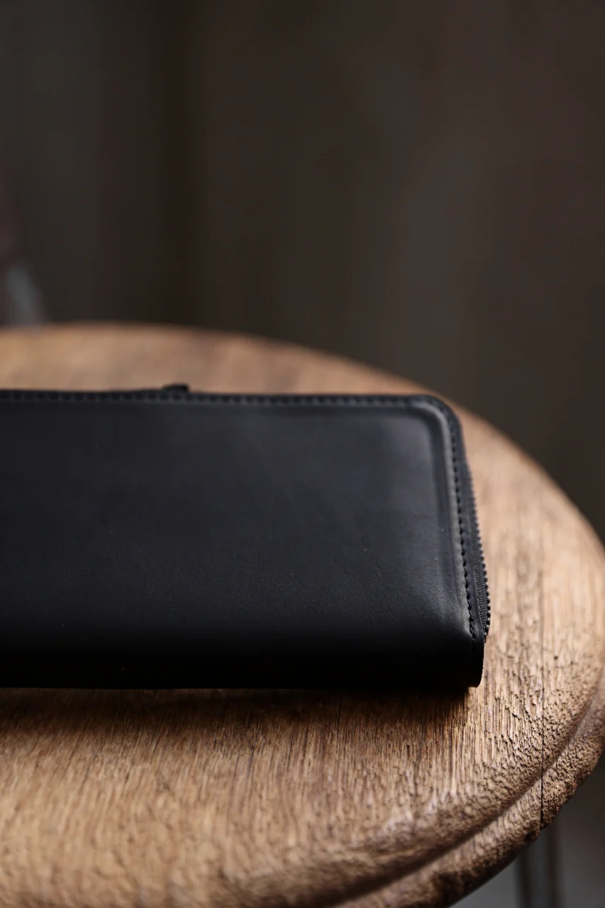 Portaille ROUND ZIP LONG WALLET / GUIDI FIORE (BLACK) - Image 23