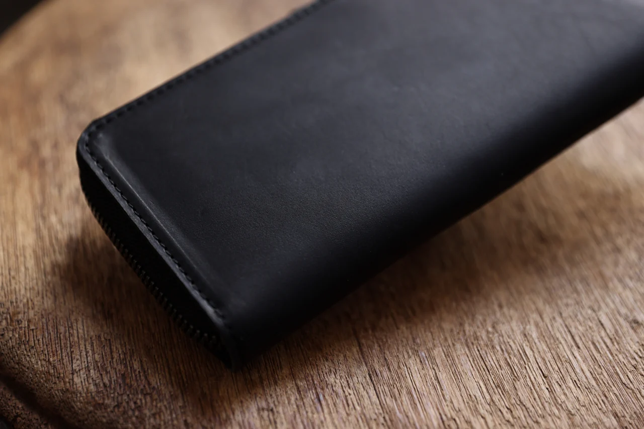 Portaille ROUND ZIP LONG WALLET / GUIDI FIORE (BLACK) - Image 27