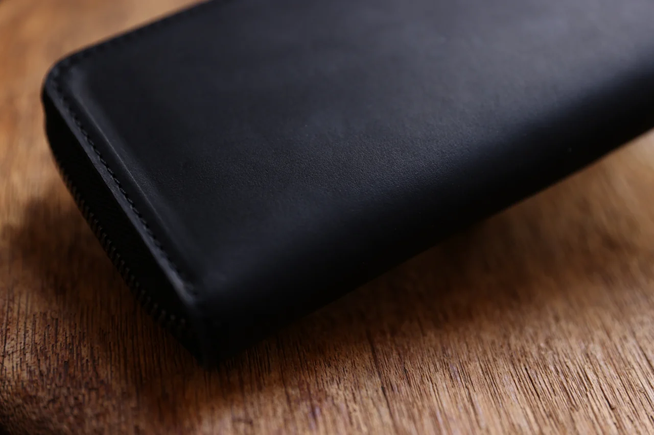 Portaille ROUND ZIP LONG WALLET / GUIDI FIORE (BLACK) - Image 28