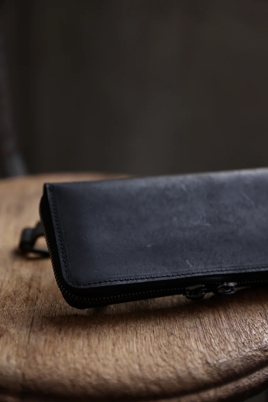 Portaille ROUND ZIP LONG WALLET / PUEBLO (BLACK) - Image 20