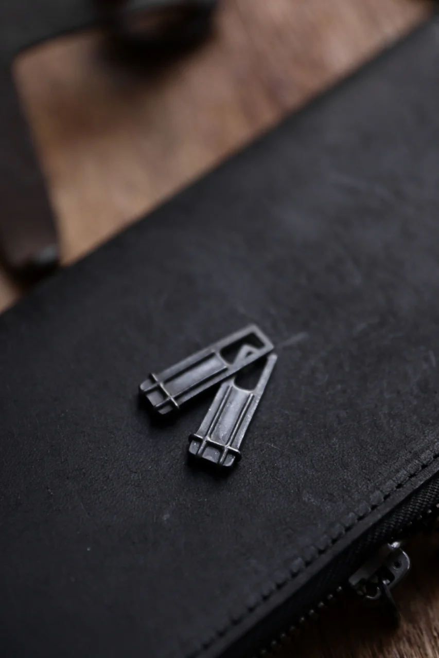 Portaille ROUND ZIP LONG WALLET / PUEBLO (BLACK) - Image 21