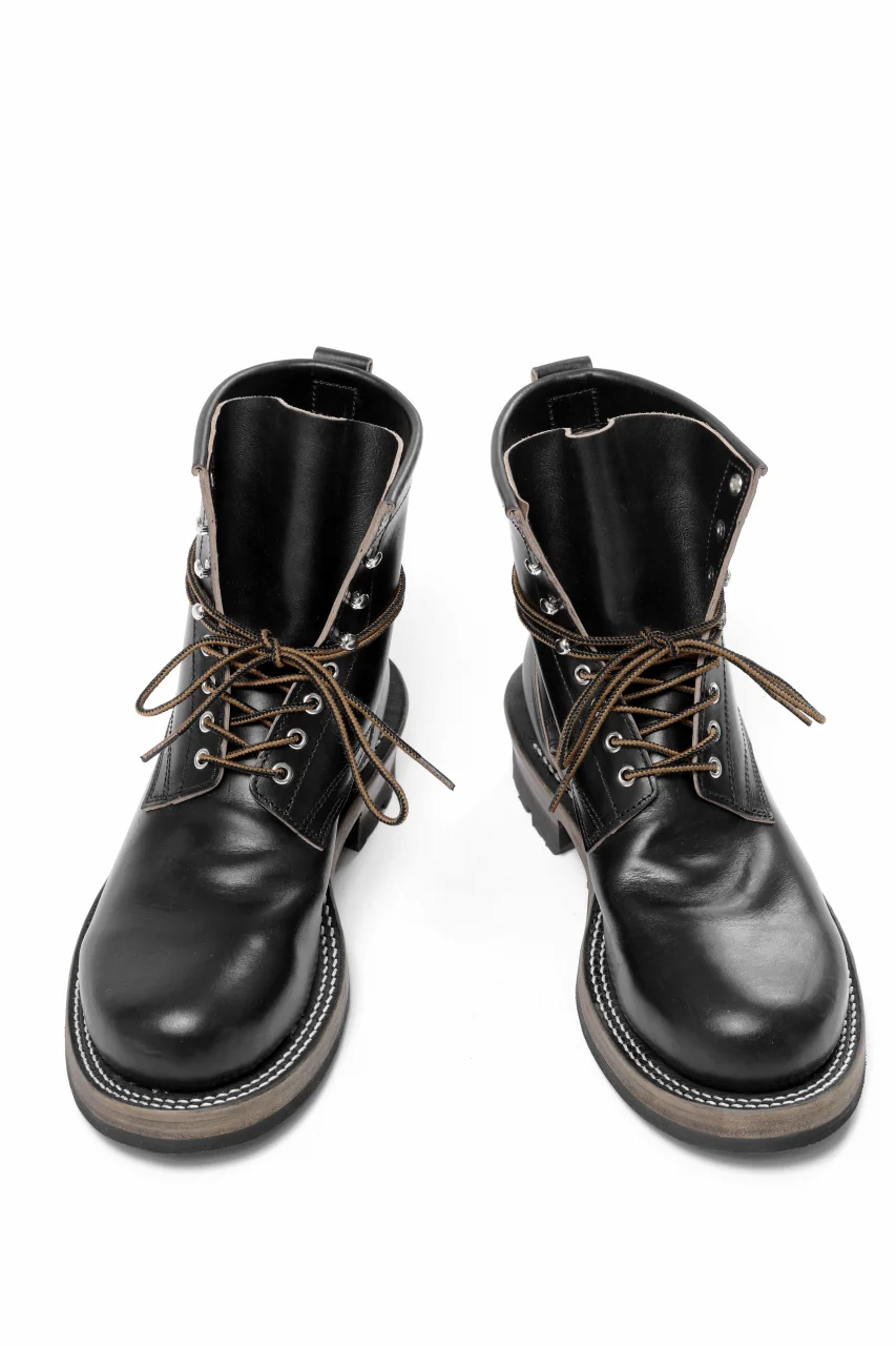Portaille x LOOM exclusive DOUBLE STITCHED WELT WORKING BOOTS / HORWEEN CHROMEXCEL (BLACK) - Image 15