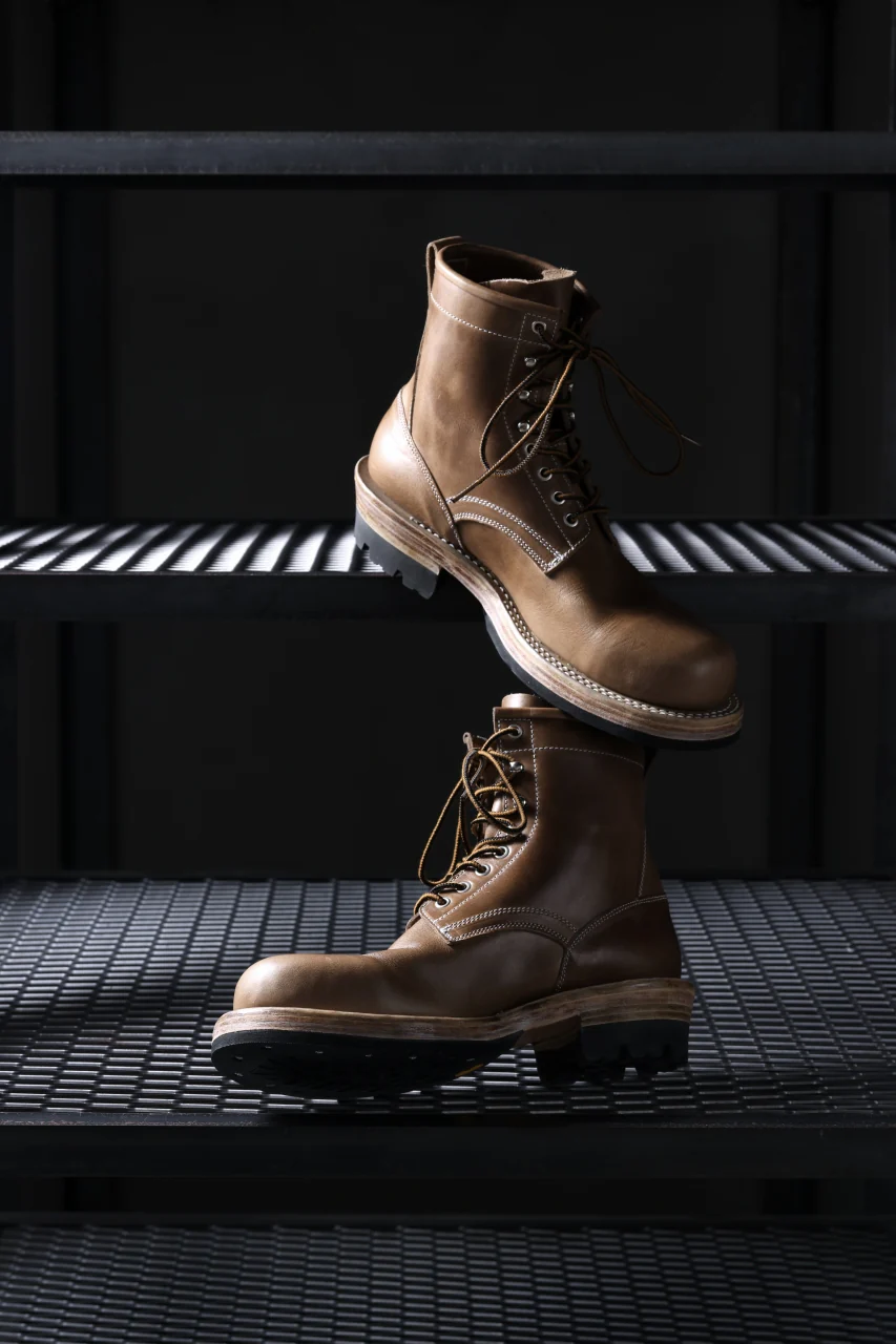 Portaille x LOOM exclusive DOUBLE STITCHED WELT WORKING BOOTS / HORWEEN CHROMEXCEL (NATURAL) - Image 45