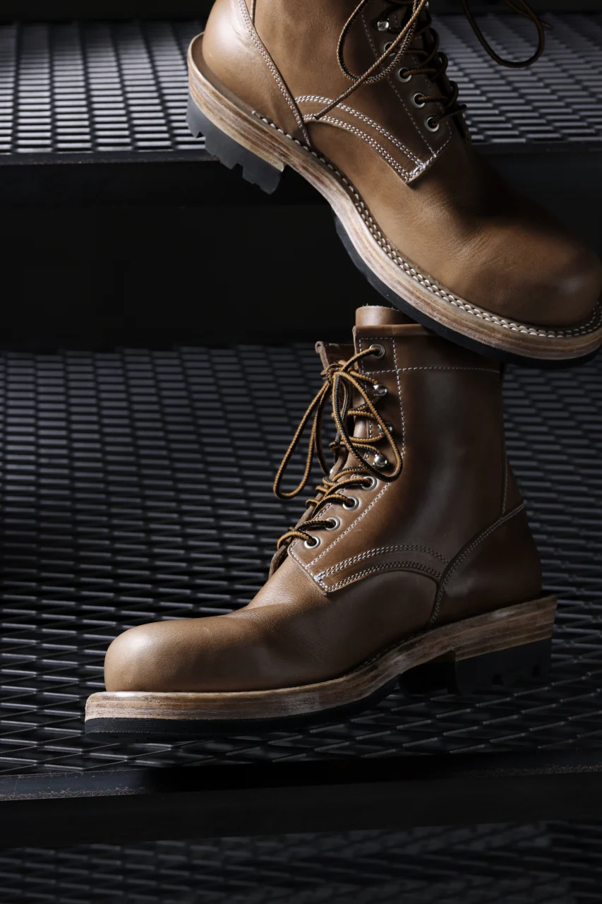 Portaille x LOOM exclusive DOUBLE STITCHED WELT WORKING BOOTS / HORWEEN CHROMEXCEL (NATURAL) - Image 56