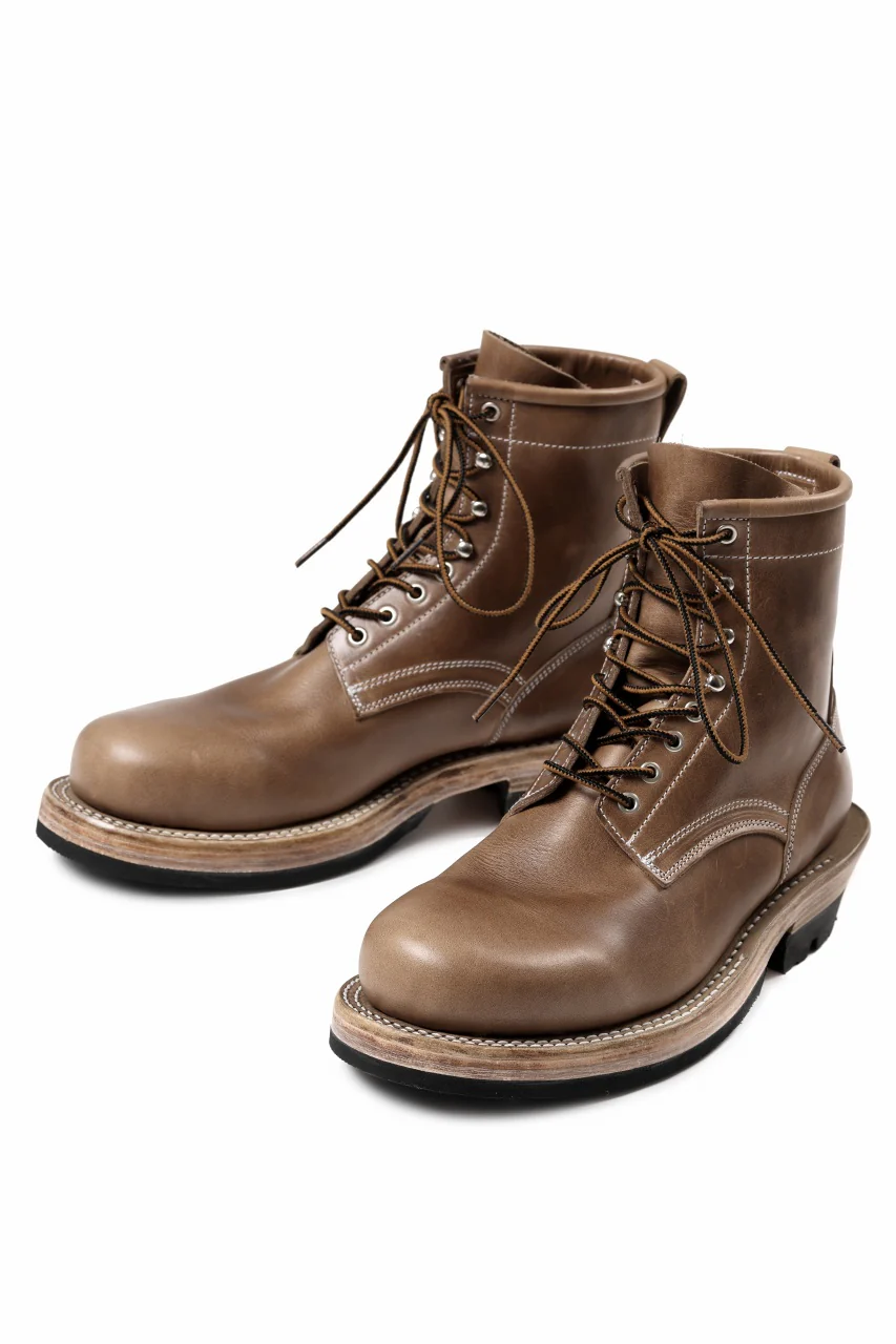 Portaille x LOOM exclusive DOUBLE STITCHED WELT WORKING BOOTS / HORWEEN CHROMEXCEL (NATURAL) - Image 6