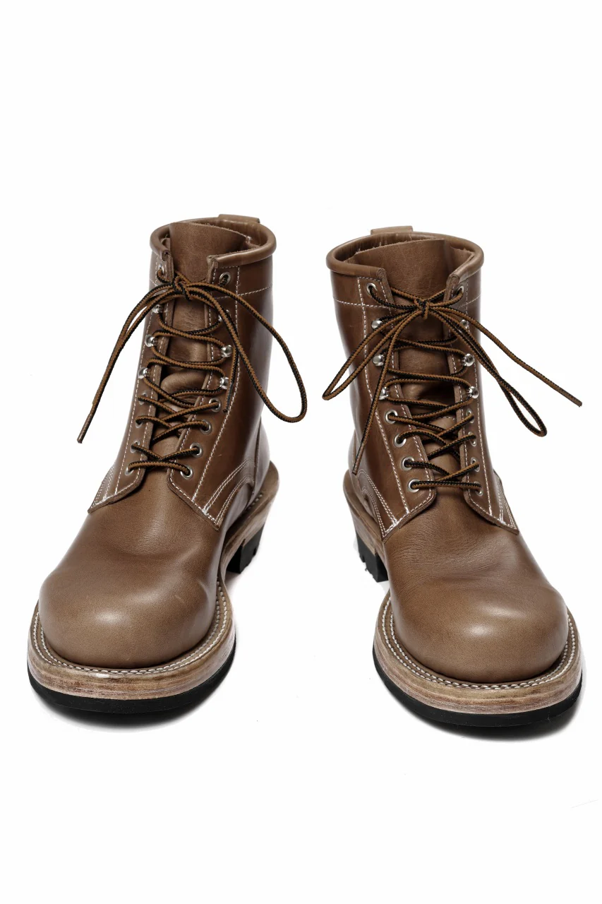 Portaille x LOOM exclusive DOUBLE STITCHED WELT WORKING BOOTS / HORWEEN CHROMEXCEL (NATURAL) - Image 8