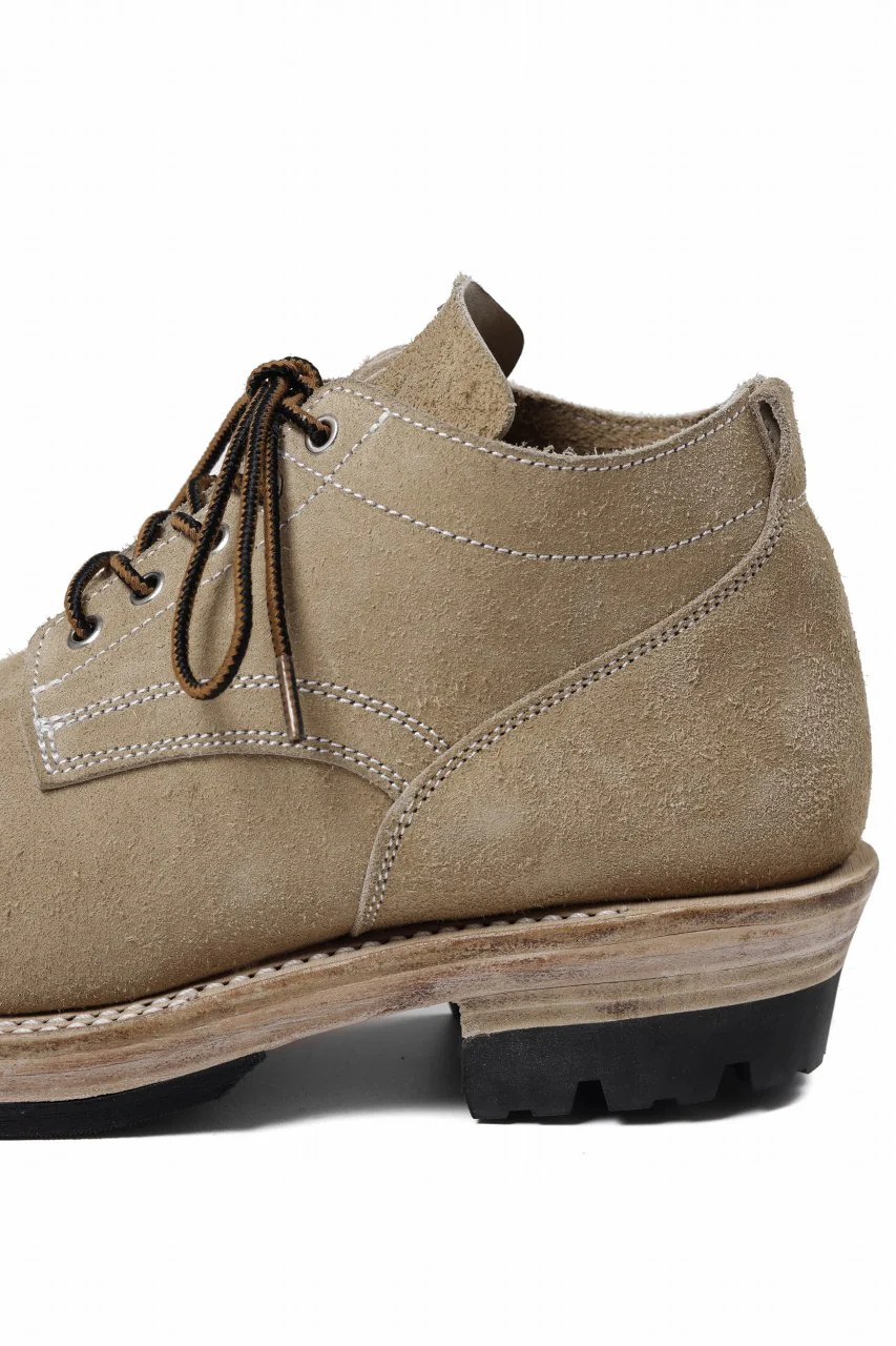 Portaille x LOOM exclusive DOUBLE STITCHED WELT WORKING DERBY / BOX CALF SUEDE (SAND BEIGE) - Image 32