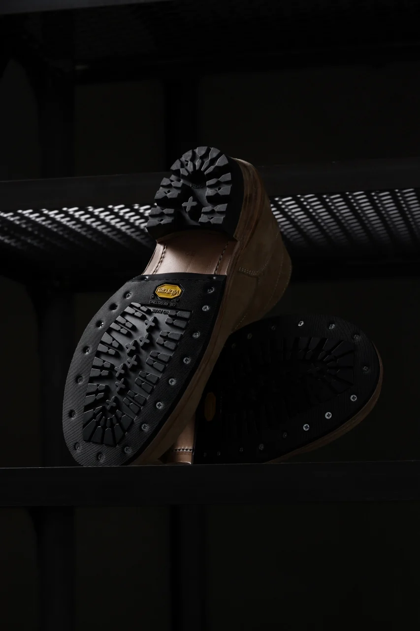 Portaille x LOOM exclusive DOUBLE STITCHED WELT WORKING DERBY / BOX CALF SUEDE (SAND BEIGE) - Image 46