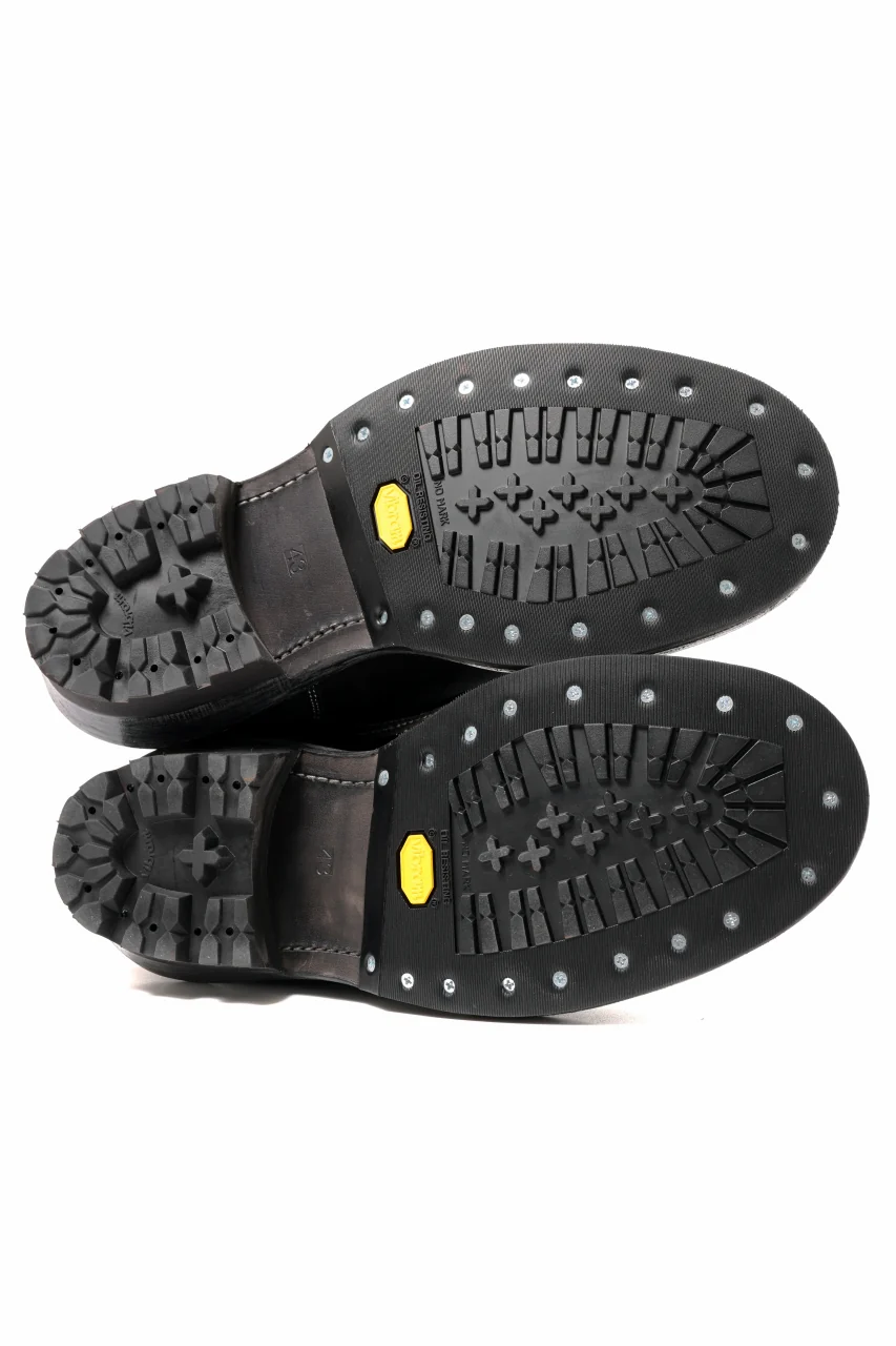 Portaille x LOOM exclusive DOUBLE STITCHED WELT WORKING DERBY / BOX CALF SUEDE (BLACK) - Image 15
