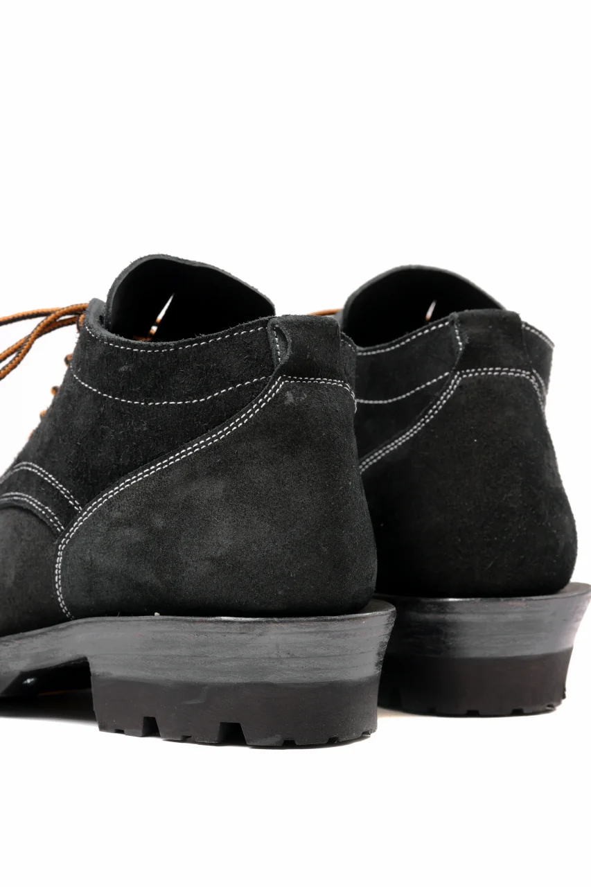 Portaille x LOOM exclusive DOUBLE STITCHED WELT WORKING DERBY / BOX CALF SUEDE (BLACK) - Image 23