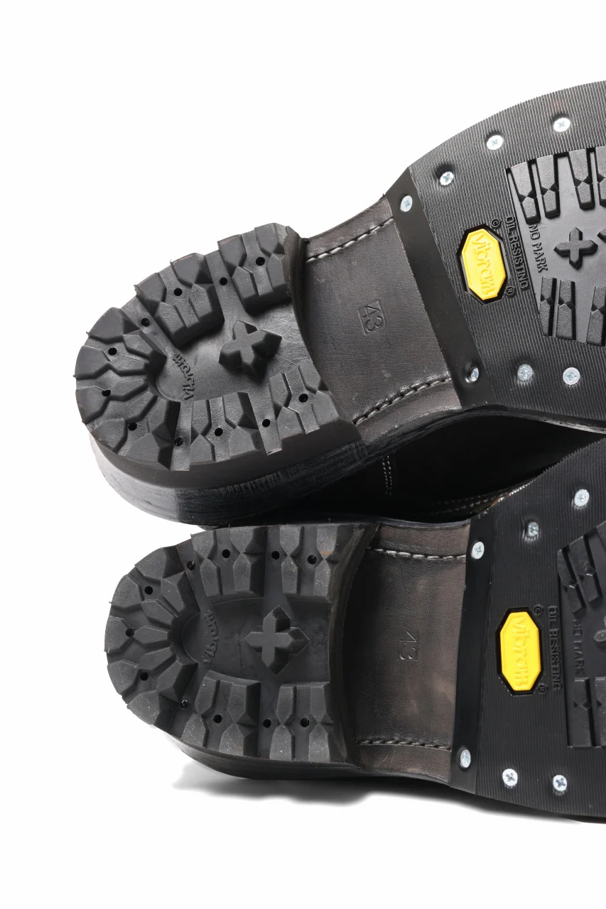 Portaille x LOOM exclusive DOUBLE STITCHED WELT WORKING DERBY / BOX CALF SUEDE (BLACK) - Image 27