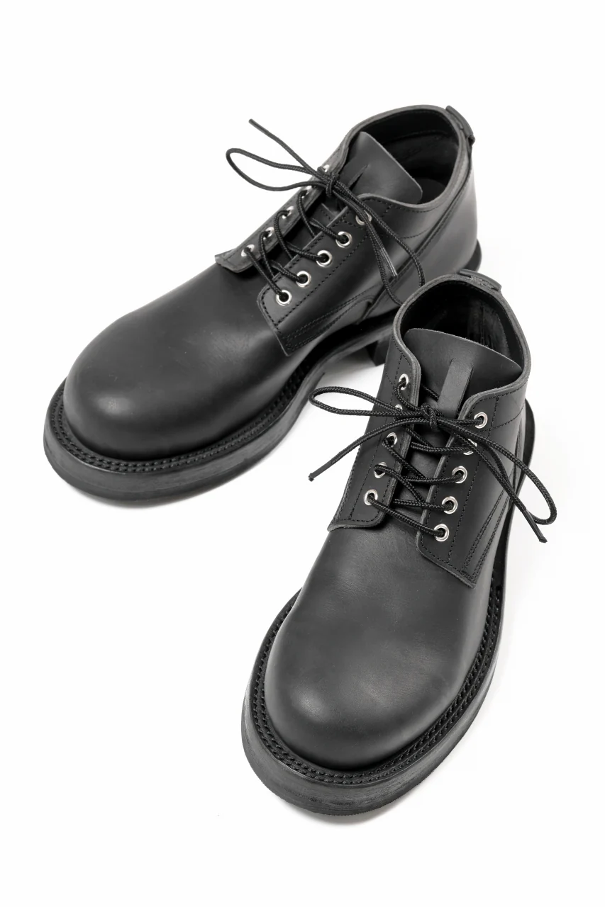 Portaille x LOOM exclusive DOUBLE STITCHED WELT WORKING DERBY / GUIDI FIORE (BLACK) - Image 10