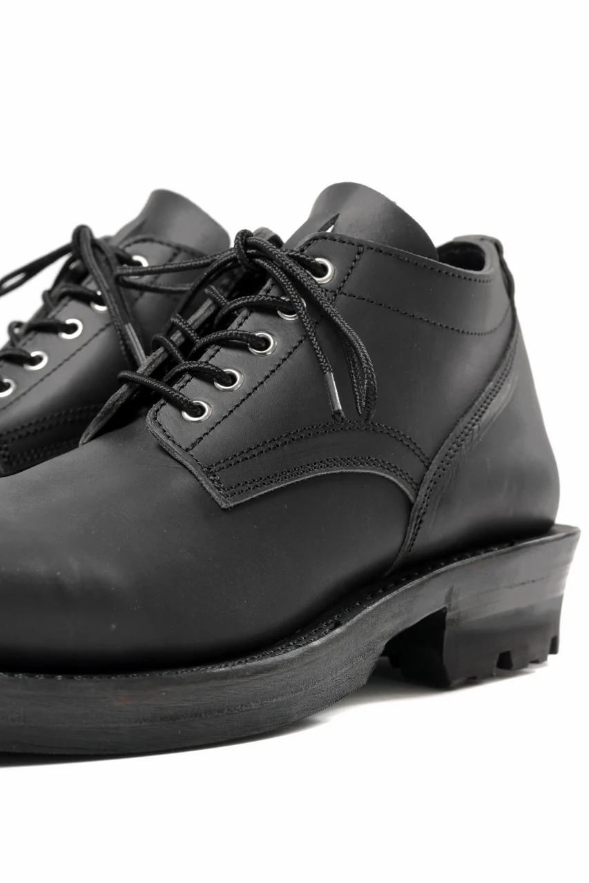 Portaille x LOOM exclusive DOUBLE STITCHED WELT WORKING DERBY / GUIDI FIORE (BLACK) - Image 17