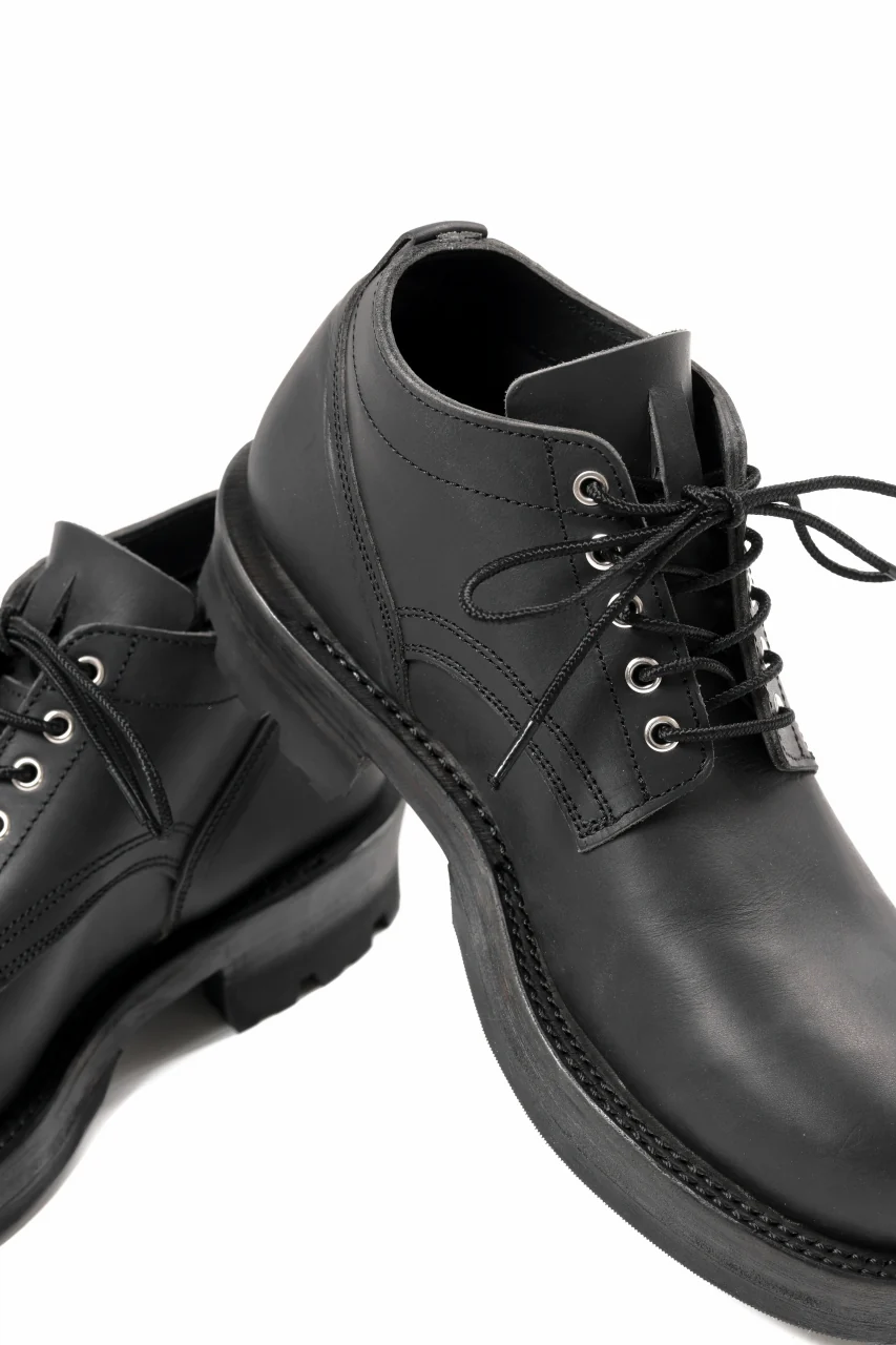 Portaille x LOOM exclusive DOUBLE STITCHED WELT WORKING DERBY / GUIDI FIORE (BLACK) - Image 18