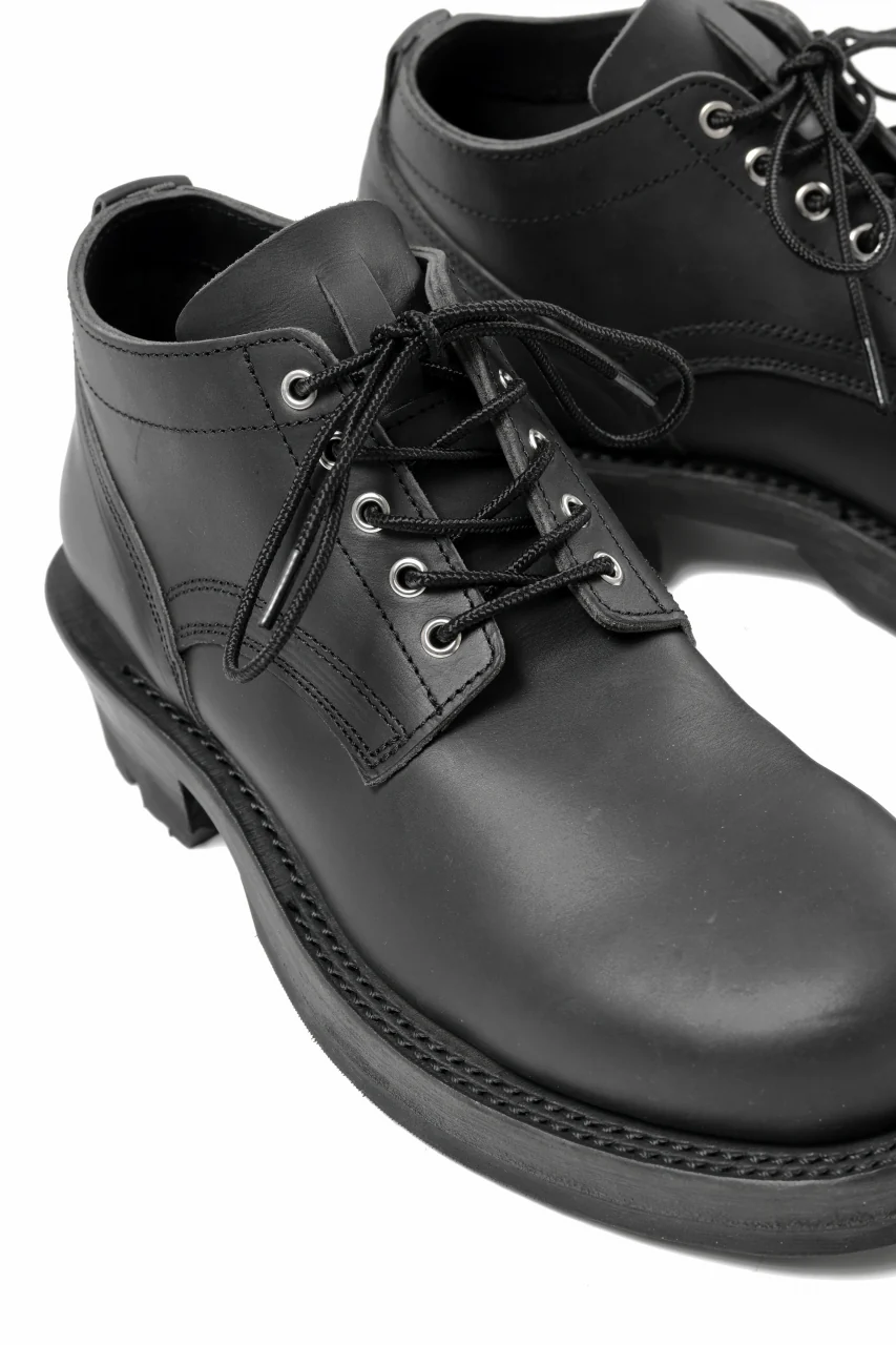 Portaille x LOOM exclusive DOUBLE STITCHED WELT WORKING DERBY / GUIDI FIORE (BLACK) - Image 19