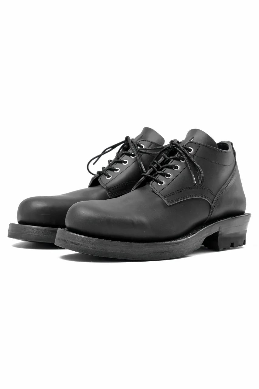 Portaille x LOOM exclusive DOUBLE STITCHED WELT WORKING DERBY / GUIDI FIORE (BLACK) - Image 2