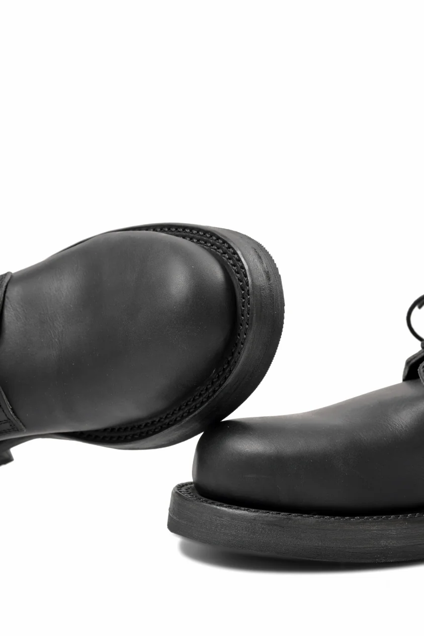 Portaille x LOOM exclusive DOUBLE STITCHED WELT WORKING DERBY / GUIDI FIORE (BLACK) - Image 23