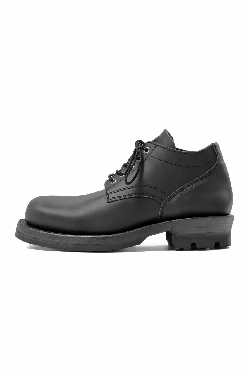 Portaille x LOOM exclusive DOUBLE STITCHED WELT WORKING DERBY / GUIDI FIORE (BLACK) - Image 3